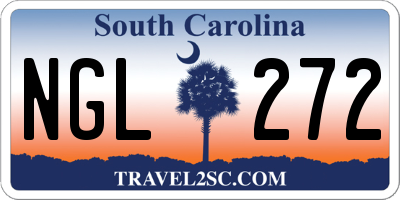SC license plate NGL272