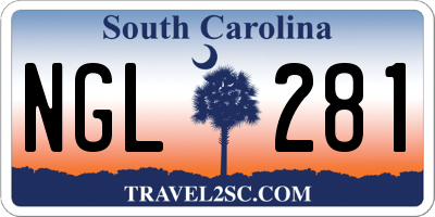 SC license plate NGL281