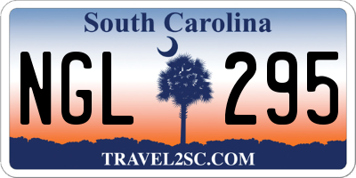 SC license plate NGL295