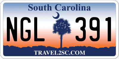 SC license plate NGL391