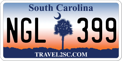 SC license plate NGL399