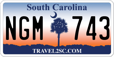 SC license plate NGM743