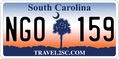 SC license plate NGO159