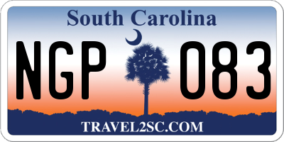SC license plate NGP083
