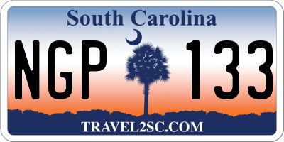 SC license plate NGP133