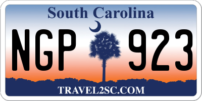 SC license plate NGP923