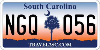 SC license plate NGQ056