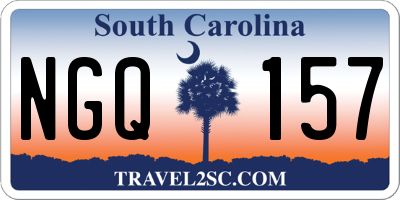 SC license plate NGQ157