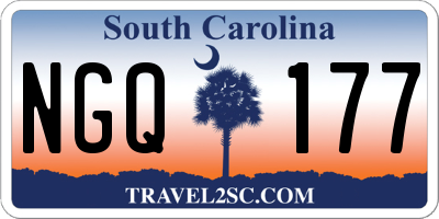 SC license plate NGQ177