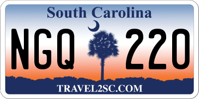 SC license plate NGQ220