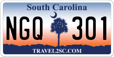 SC license plate NGQ301
