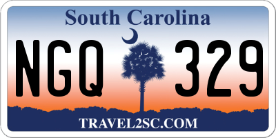 SC license plate NGQ329