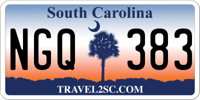 SC license plate NGQ383