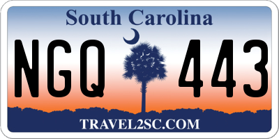 SC license plate NGQ443