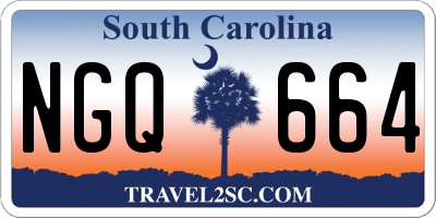 SC license plate NGQ664