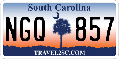 SC license plate NGQ857