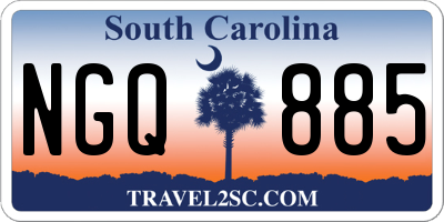 SC license plate NGQ885