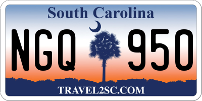 SC license plate NGQ950