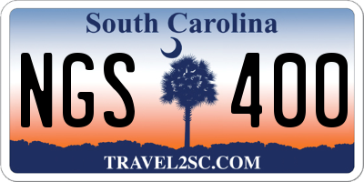 SC license plate NGS400