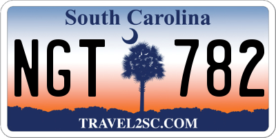 SC license plate NGT782