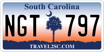 SC license plate NGT797