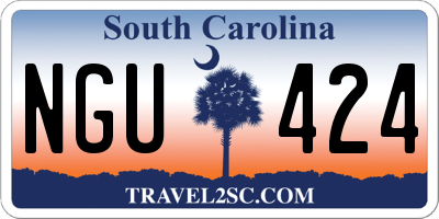 SC license plate NGU424