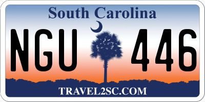 SC license plate NGU446