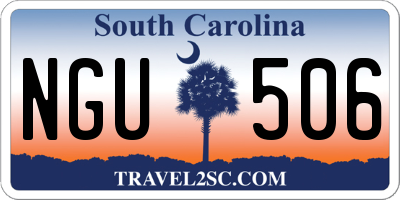 SC license plate NGU506