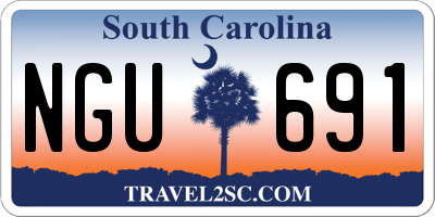 SC license plate NGU691