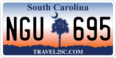 SC license plate NGU695