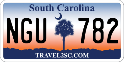 SC license plate NGU782