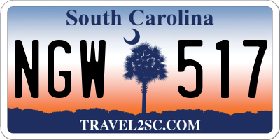 SC license plate NGW517