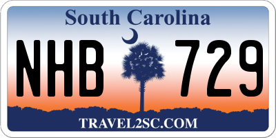 SC license plate NHB729