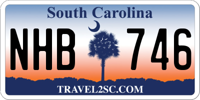 SC license plate NHB746