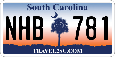 SC license plate NHB781