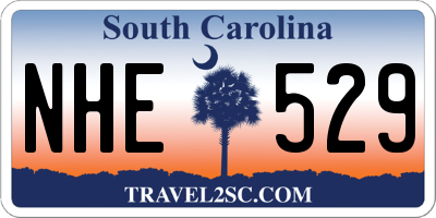 SC license plate NHE529