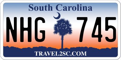 SC license plate NHG745
