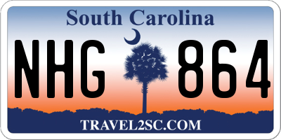 SC license plate NHG864
