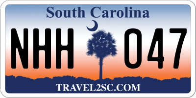 SC license plate NHH047