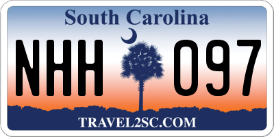 SC license plate NHH097