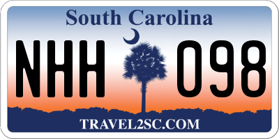SC license plate NHH098
