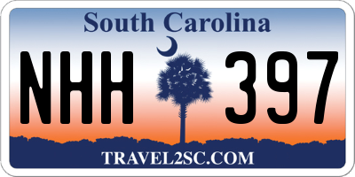 SC license plate NHH397