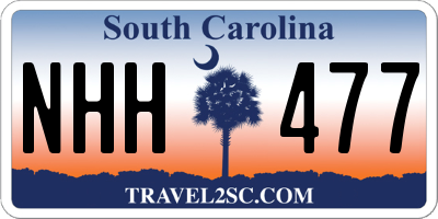 SC license plate NHH477