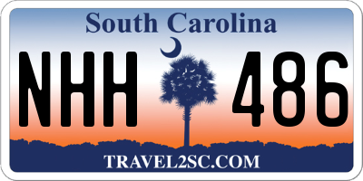 SC license plate NHH486