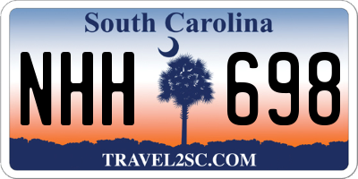 SC license plate NHH698