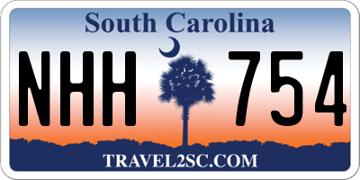 SC license plate NHH754