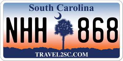 SC license plate NHH868