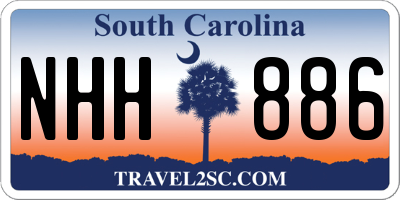 SC license plate NHH886