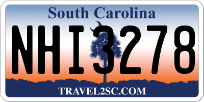 SC license plate NHI3278