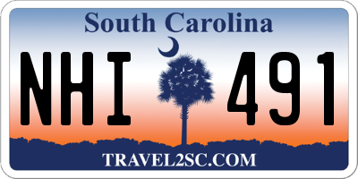 SC license plate NHI491